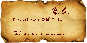 Michalicza Odília névjegykártya
